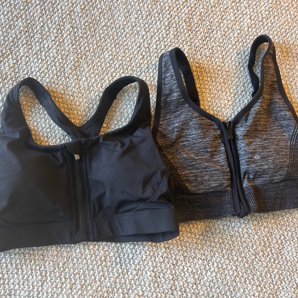 Athleta zip up sports bra bundle